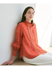 【SALE／33%OFF】【ウォッシャブル】コットンボイル ブラウス Paul Stuart ポール・スチュアート トップス シャツ・ブラウス ホワイト ブラック オレンジ【RBA_E】【送料無料】[Rakuten Fashion]