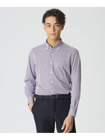 【SALE／52%OFF】「STUART'S TRAVELER」 ロンドンストライプジャージーシャツ Paul Stuart ポール・スチュアート トップス シャツ・ブラウス パープル ネイビー【RBA_E】【送料無料】[Rakuten Fashion]