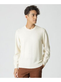 【SALE／67%OFF】パケ柄クルーネックセーター Paul Stuart ポール・スチュアート トップス ニット ホワイト ネイビー【RBA_E】【送料無料】[Rakuten Fashion]