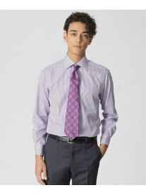 【Nikkei magazine掲載】ロンドンストライプ柄 シャツ Paul Stuart ポール・スチュアート トップス シャツ・ブラウス ネイビー パープル【送料無料】[Rakuten Fashion]