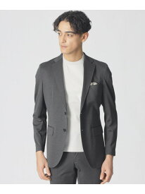 【SALE／20%OFF】【Nikkei magazine掲載】【STUART'S TRAVELER】ハイゲージアクアツイスト千鳥ジャージージャケット(セットアップ対応) Paul Stuart ポール・スチュアート ジャケット・アウター テーラードジャケット・ブレザー グレ【RBA_E】【送料無料】[Rakuten Fashion]