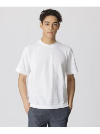 リンクスシャドーボーダーTシャツ(半袖) Paul Stuart ポール・スチュアート トップス カットソー・Tシャツ ホワイト グレー【送料無料】[Rakuten Fashion]