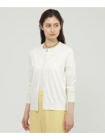 【SALE／27%OFF】【WEB・一部店舗限定/ウォッシャブル】コットンシルク カーディガン Paul Stuart ポール・スチュアート トップス ニット グレー ピンク ブルー ホワイト【RBA_E】【送料無料】[Rakuten Fashion]