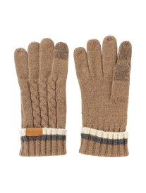 【WEB限定】ケーブル編みグローブ Paul Stuart ポール・スチュアート ファッション雑貨 手袋 ネイビー グレー ベージュ【送料無料】[Rakuten Fashion]