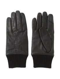 【WEB限定】レザーニットコンビグローブ Paul Stuart ポール・スチュアート ファッション雑貨 手袋 ブラック ベージュ ネイビー グレー【送料無料】[Rakuten Fashion]