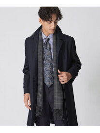 グレンチェック&ウィンドウペンストール Paul Stuart ポール・スチュアート ファッション雑貨 マフラー・ストール・ネックウォーマー ベージュ ネイビー【送料無料】[Rakuten Fashion]