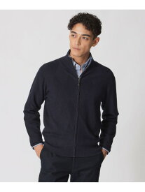 ダイヤ柄フルジップセーター Paul Stuart ポール・スチュアート トップス ニット レッド ネイビー カーキグリーン ベージュ【送料無料】[Rakuten Fashion]