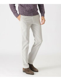 二重織コットンスエードパンツ Paul Stuart ポール・スチュアート パンツ スラックス・ドレスパンツ グレー ブルー ネイビー ホワイト【送料無料】[Rakuten Fashion]