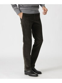 二重織コットンスエードパンツ Paul Stuart ポール・スチュアート パンツ スラックス・ドレスパンツ グレー ブルー ネイビー ホワイト【送料無料】[Rakuten Fashion]