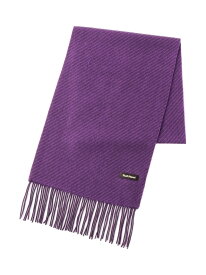 【SALE／50%OFF】ウールカシミヤ カルゼマフラー Paul Stuart ポール・スチュアート ファッション雑貨 マフラー・ストール・ネックウォーマー パープル ブルー カーキグリーン イエロー【RBA_E】【送料無料】[Rakuten Fashion]