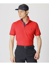 【SALE／60%OFF】【GOLF】カミフアイコニックロゴジャカードポロシャツ(吸水速乾・UVカット) Paul Stuart ポール・スチュアート トップス ポロシャツ ブルー ネイビー ブラック ホワイト レッド【RBA_E】【送料無料】[Rakuten Fashion]