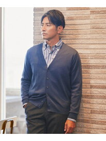 【Washable】ハイゲージVカーディガン Paul Stuart ポール・スチュアート トップス ニット グレー ネイビー【送料無料】[Rakuten Fashion]