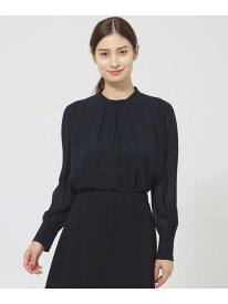 【SALE／26%OFF】ラメジャガードストライプ ブラウス Paul Stuart ポール・スチュアート トップス シャツ・ブラウス ベージュ ネイビー【RBA_E】【送料無料】[Rakuten Fashion]