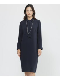 【SALE／23%OFF】【Nikkei magazine掲載】【ウォッシャブル】トリアセ ワンピース Paul Stuart ポール・スチュアート ワンピース・ドレス ワンピース ネイビー ブルー【RBA_E】【送料無料】[Rakuten Fashion]