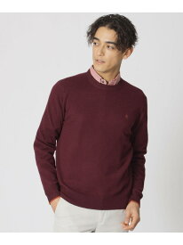 【SALE／24%OFF】【WEB・一部店舗限定】メリノウールクルーネックセーター Paul Stuart ポール・スチュアート トップス ニット グレー パープル ネイビー【RBA_E】【送料無料】[Rakuten Fashion]