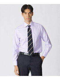 シャドウパケ柄 セミワイドカラードレスシャツ Paul Stuart ポール・スチュアート トップス シャツ・ブラウス パープル ホワイト【送料無料】[Rakuten Fashion]