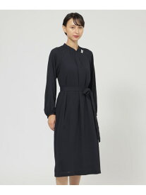 【ウォッシャブル】バックサテンアムンゼン ワンピース Paul Stuart ポール・スチュアート ワンピース・ドレス ワンピース ネイビー【送料無料】[Rakuten Fashion]