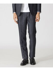 【SALE／45%OFF】「STUART'S TRAVELER」 メランジプリント スラックス Paul Stuart ポール・スチュアート パンツ スラックス・ドレスパンツ ホワイト グレー【RBA_E】【送料無料】[Rakuten Fashion]