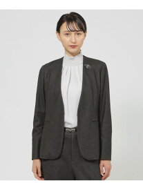 【ウォッシャブル】ダウンファブリックライト ジャケット Paul Stuart ポール・スチュアート ジャケット・アウター ノーカラージャケット グレー【送料無料】[Rakuten Fashion]