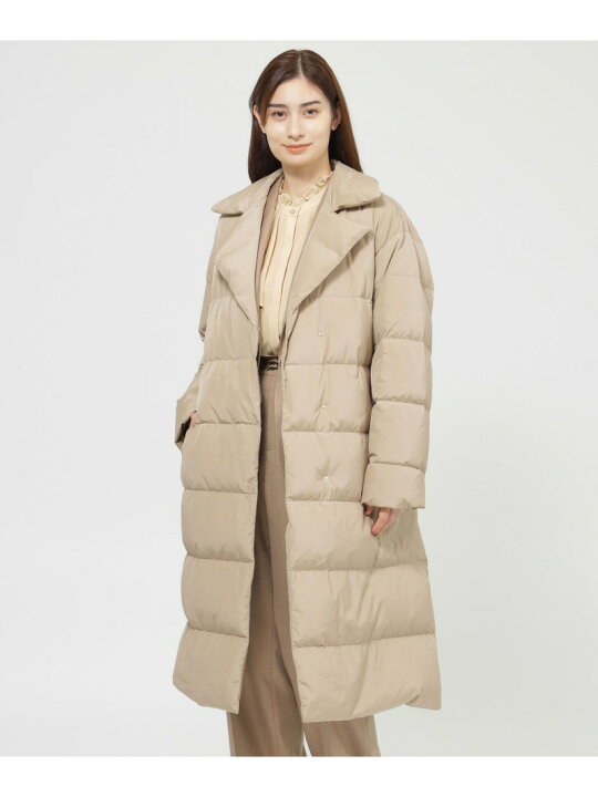 ポールスチュアートソフトナイロンタフタ ダウン ロングコート新品未 