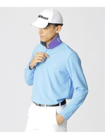 【SALE／74%OFF】【GOLF】衿裏ロゴジャカード長袖ポロシャツ Paul Stuart ポール・スチュアート トップス ポロシャツ ブラック グリーン ブルー ホワイト【RBA_E】【送料無料】[Rakuten Fashion]