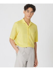 【SALE／21%OFF】先染めフレンチリネンシャンブレー半袖シャツ Paul Stuart ポール・スチュアート トップス シャツ・ブラウス ブルー イエロー ホワイト パープル【RBA_E】【送料無料】[Rakuten Fashion]