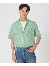 【SALE／40%OFF】ロンストプリント ミラクルウェーブ半袖シャツ Paul Stuart ポール・スチュアート トップス シャツ・ブラウス グリーン ブルー レッド【RBA_E】【送料無料】[Rakuten Fashion]