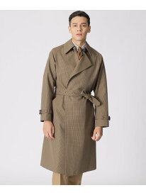 【数量限定】「COLLECTION LINE」ガンクラブチェック柄 ウールコットン クリフォードコート(タイロッケンコート) Paul Stuart ポール・スチュアート ジャケット・アウター その他のジャケット・アウター ブラウン【送料無料】[Rakuten Fashion]