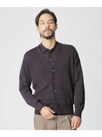 【SALE／26%OFF】【Nikkei magazine掲載】コットンミックスカーディガン Paul Stuart ポール・スチュアート トップス ニット グレー パープル【RBA_E】【送料無料】[Rakuten Fashion]