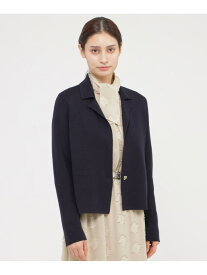 ウールスムース ジャケット Paul Stuart ポール・スチュアート トップス ニット ネイビー ベージュ【送料無料】[Rakuten Fashion]