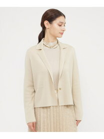 ウールスムース ジャケット Paul Stuart ポール・スチュアート トップス ニット ネイビー ベージュ【送料無料】[Rakuten Fashion]