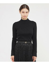 【ウォッシャブル】ハイゲージラメリブニット プルオーバー Paul Stuart ポール・スチュアート トップス ニット ベージュ ブラック【送料無料】[Rakuten Fashion]