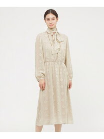 【SALE／25%OFF】ラメカットジャカード ワンピース Paul Stuart ポール・スチュアート ワンピース・ドレス ワンピース ベージュ【RBA_E】【送料無料】[Rakuten Fashion]