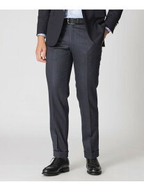 ストレッチサキソニートラウザーズ Paul Stuart ポール・スチュアート パンツ スラックス・ドレスパンツ グレー ブルー【送料無料】[Rakuten Fashion]