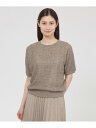【SALE／24%OFF】【ウォッシャブル】ナチュラルリネン プルオーバー Paul Stuart ポール・スチュアート トップス ニット ブラウン レッド ブルー【RBA_E】【送料無料】[Rakuten Fashion]