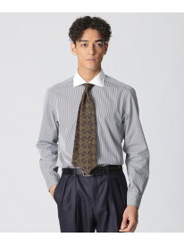 【数量限定】「COLLECTION LINE」ストライプ柄 セミワイドカラードレスシャツ Paul Stuart ポール・スチュアート トップス シャツ・ブラウス ネイビー【送料無料】[Rakuten Fashion]