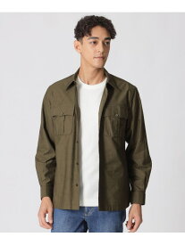 サファリシャツ Paul Stuart ポール・スチュアート トップス シャツ・ブラウス カーキグリーン ネイビー【送料無料】[Rakuten Fashion]