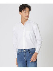 ハケメバンドカラーシャツ Paul Stuart ポール・スチュアート トップス シャツ・ブラウス ブルー ホワイト【送料無料】[Rakuten Fashion]