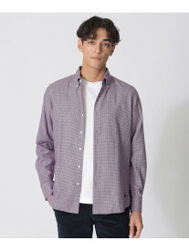 ブラッシュド千鳥シャツ Paul Stuart ポール・スチュアート トップス シャツ・ブラウス ブルー イエロー レッド パープル【送料無料】[Rakuten Fashion]