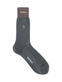 MOF刺繍リブソックス Paul Stuart ポール・スチュアート 靴下・レッグウェア 靴下 ネイビー グレー ベージュ[Rakuten Fashion]