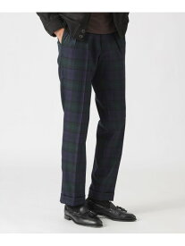 タータンチェックトラウザーズ Paul Stuart ポール・スチュアート パンツ スラックス・ドレスパンツ ネイビー【送料無料】[Rakuten Fashion]