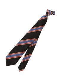 【COLLECTION LINE】ネクタイ/ストライプ柄 Paul Stuart ポール・スチュアート スーツ・フォーマル ネクタイ・蝶ネクタイ カーキグリーン ブラウン ネイビー【送料無料】[Rakuten Fashion]