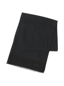 シルクウールストール Paul Stuart ポール・スチュアート ファッション雑貨 マフラー・ストール・ネックウォーマー ブラウン ネイビー【送料無料】[Rakuten Fashion]