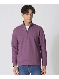 へリンボンダブルフェイスハーフジップ Paul Stuart ポール・スチュアート トップス カットソー・Tシャツ ネイビー レッド ホワイト【送料無料】[Rakuten Fashion]