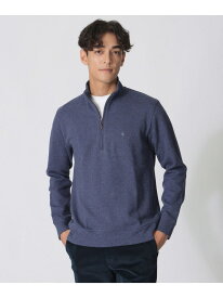 へリンボンダブルフェイスハーフジップ Paul Stuart ポール・スチュアート トップス カットソー・Tシャツ ネイビー レッド ホワイト【送料無料】[Rakuten Fashion]