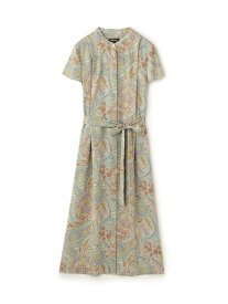 【ウォッシャブル】サラサペイズリー ワンピース Paul Stuart ポール・スチュアート ワンピース・ドレス ワンピース ベージュ イエロー【送料無料】[Rakuten Fashion]