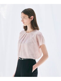 【SALE／28%OFF】【ウォッシャブル】カットジョーゼット/フィンリーフライス ブラウス Paul Stuart ポール・スチュアート トップス シャツ・ブラウス ネイビー ピンク ホワイト【RBA_E】【送料無料】[Rakuten Fashion]