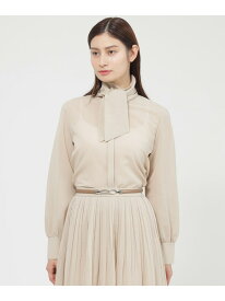 【SALE／28%OFF】【ウォッシャブル】ボイルストレッチ ブラウス Paul Stuart ポール・スチュアート トップス シャツ・ブラウス ネイビー ベージュ【RBA_E】【送料無料】[Rakuten Fashion]