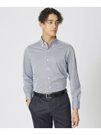 【Nikkei magazine掲載】「Stuart's Traveler」 ストライププリント ストレッチシャツ Paul Stuart ポール・スチュアート トップス シャツ・ブラウス ネイビー ブルー グレー【送料無料】[Rakuten Fashion]