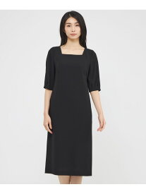 【SALE／33%OFF】【ウォッシャブル】ライトジョーゼット ワンピース Paul Stuart ポール・スチュアート ワンピース・ドレス ワンピース ブラック【RBA_E】【送料無料】[Rakuten Fashion]